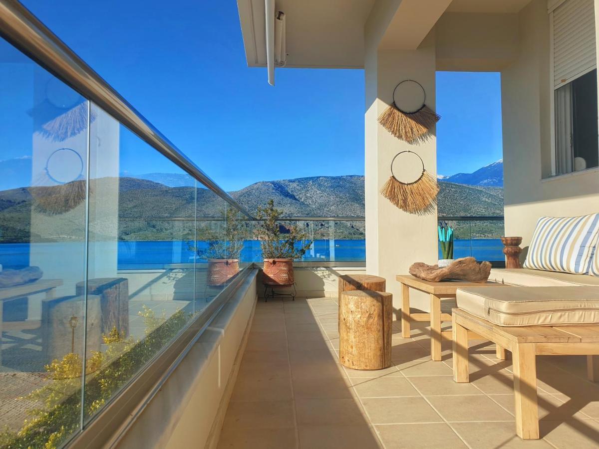 Boho Beach House In Itea-Delphi المظهر الخارجي الصورة